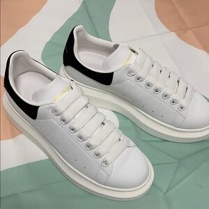 Alexander McQueen White and Black Sneakers